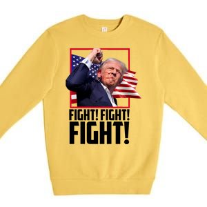 Donald Trump Fight Usa Pennsylvania Election Premium Crewneck Sweatshirt