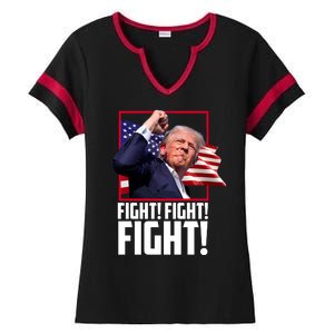 Donald Trump Fight Usa Pennsylvania Election Ladies Halftime Notch Neck Tee