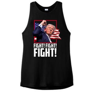 Donald Trump Fight Usa Pennsylvania Election Ladies PosiCharge Tri-Blend Wicking Tank