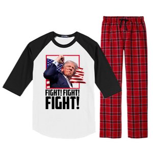 Donald Trump Fight Usa Pennsylvania Election Raglan Sleeve Pajama Set