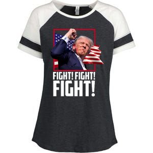 Donald Trump Fight Usa Pennsylvania Election Enza Ladies Jersey Colorblock Tee