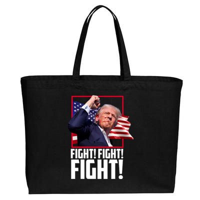 Donald Trump Fight Usa Pennsylvania Election Cotton Canvas Jumbo Tote