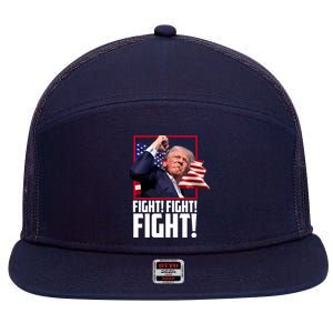 Donald Trump Fight Usa Pennsylvania Election 7 Panel Mesh Trucker Snapback Hat