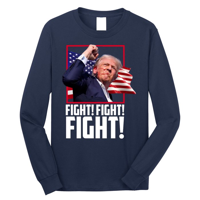 Donald Trump Fight Usa Pennsylvania Election Long Sleeve Shirt