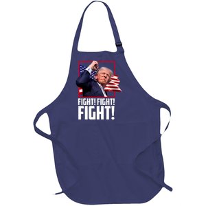 Donald Trump Fight Usa Pennsylvania Election Full-Length Apron With Pockets