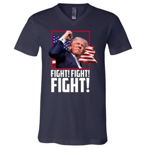 Donald Trump Fight Usa Pennsylvania Election V-Neck T-Shirt