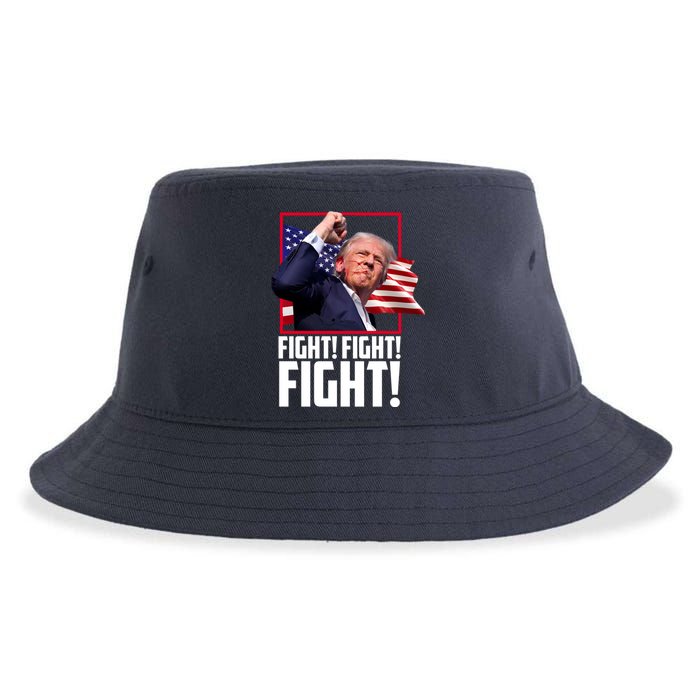 Donald Trump Fight Usa Pennsylvania Election Sustainable Bucket Hat