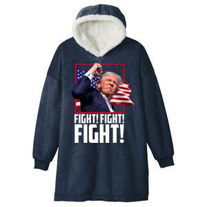 Donald Trump Fight Usa Pennsylvania Election Hooded Wearable Blanket