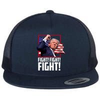 Donald Trump Fight Usa Pennsylvania Election Flat Bill Trucker Hat