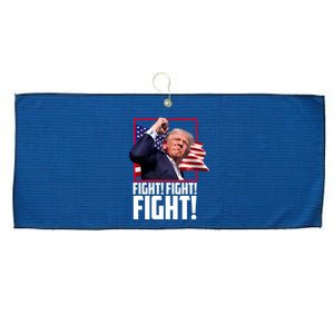 Donald Trump Fight Usa Pennsylvania Election Large Microfiber Waffle Golf Towel