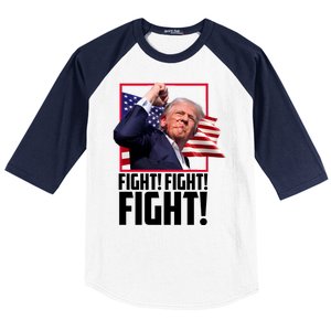 Donald Trump Fight Usa Pennsylvania Election Baseball Sleeve Shirt