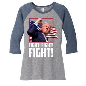 Donald Trump Fight Usa Pennsylvania Election Women's Tri-Blend 3/4-Sleeve Raglan Shirt