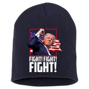 Donald Trump Fight Usa Pennsylvania Election Short Acrylic Beanie