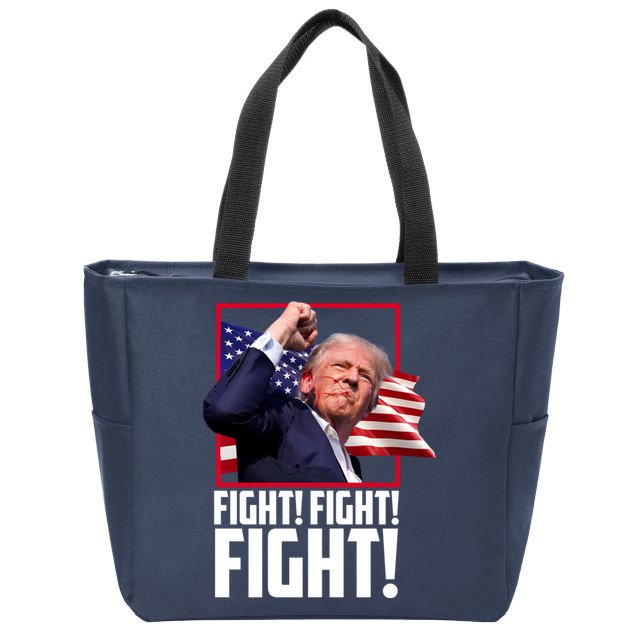 Donald Trump Fight Usa Pennsylvania Election Zip Tote Bag