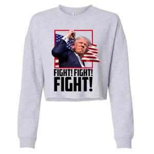 Donald Trump Fight Usa Pennsylvania Election Cropped Pullover Crew