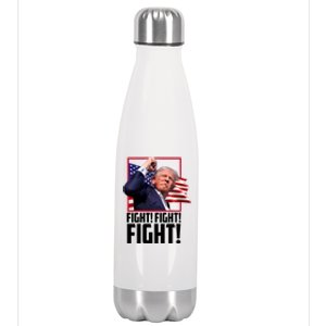 Donald Trump Fight Usa Pennsylvania Election Stainless Steel Insulated Water Bottle