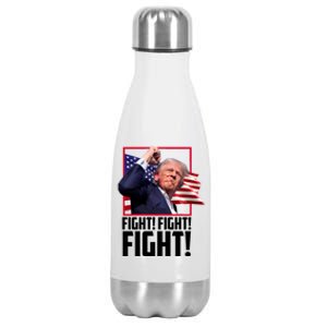 Donald Trump Fight Usa Pennsylvania Election Stainless Steel Insulated Water Bottle