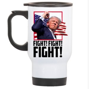 Donald Trump Fight Usa Pennsylvania Election Stainless Steel Travel Mug