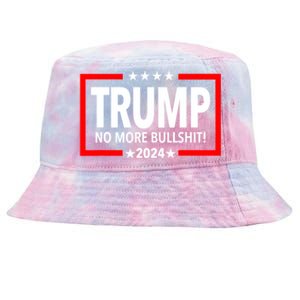 Donald Trump For President 2024 No More Bullshit Tie-Dyed Bucket Hat