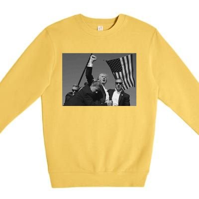 Donald Trump Fist Pump Premium Crewneck Sweatshirt