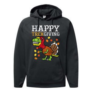 Dinosaur Thanksgiving Feast Celebration Performance Fleece Hoodie