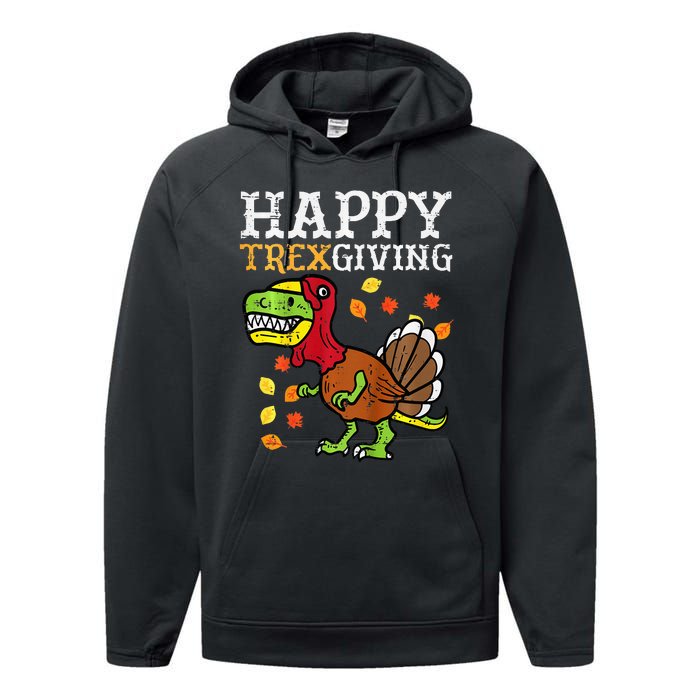 Dinosaur Thanksgiving Feast Celebration Performance Fleece Hoodie