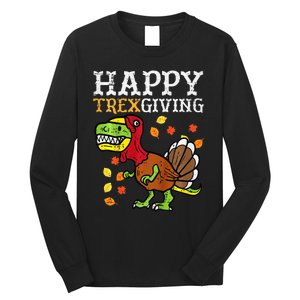 Dinosaur Thanksgiving Feast Celebration Long Sleeve Shirt