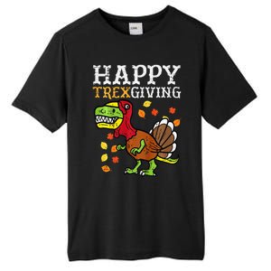 Dinosaur Thanksgiving Feast Celebration Tall Fusion ChromaSoft Performance T-Shirt