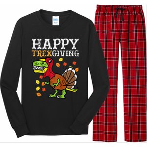 Dinosaur Thanksgiving Feast Celebration Long Sleeve Pajama Set