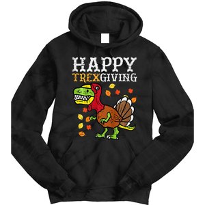 Dinosaur Thanksgiving Feast Celebration Tie Dye Hoodie