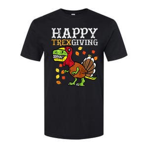 Dinosaur Thanksgiving Feast Celebration Softstyle CVC T-Shirt