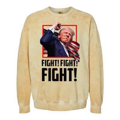 Donald Trump Fight Fighting Fighters Supporters Americans Colorblast Crewneck Sweatshirt