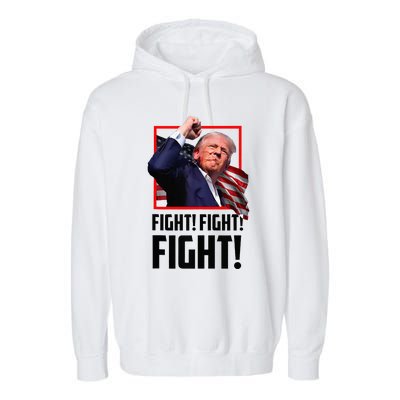 Donald Trump Fight Fighting Fighters Supporters Americans Garment-Dyed Fleece Hoodie