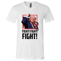 Donald Trump Fight Fighting Fighters Supporters Americans V-Neck T-Shirt