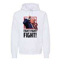 Donald Trump Fight Fighting Fighters Supporters Americans Premium Hoodie