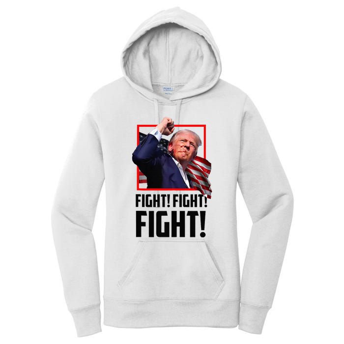 Donald Trump Fight Fighting Fighters Supporters Americans Women's Pullover Hoodie