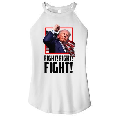 Donald Trump Fight Fighting Fighters Supporters Americans Women’s Perfect Tri Rocker Tank