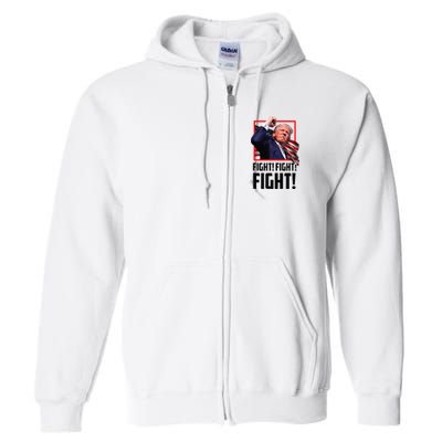 Donald Trump Fight Fighting Fighters Supporters Americans Full Zip Hoodie