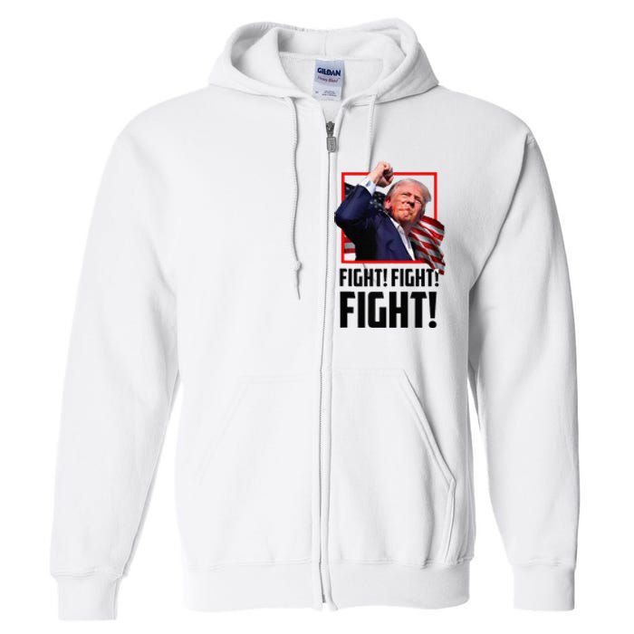 Donald Trump Fight Fighting Fighters Supporters Americans Full Zip Hoodie