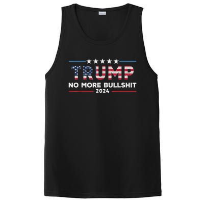 Donald Trump For President 2024 No More Bullshit PosiCharge Competitor Tank