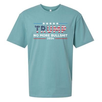 Donald Trump For President 2024 No More Bullshit Sueded Cloud Jersey T-Shirt