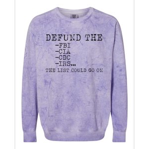 DEFUND THE FBI Colorblast Crewneck Sweatshirt