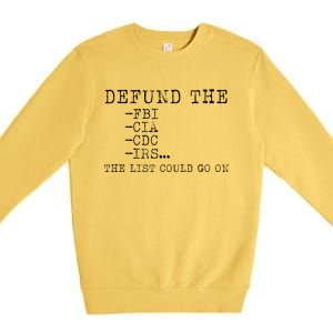 DEFUND THE FBI Premium Crewneck Sweatshirt