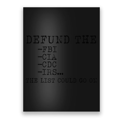 DEFUND THE FBI Poster