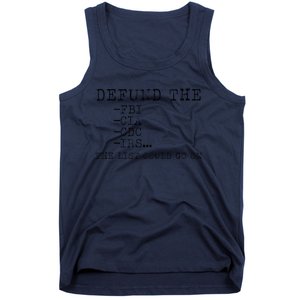 DEFUND THE FBI Tank Top