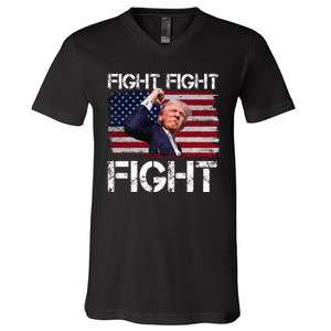 Donald Trump Fight Fight Fight V-Neck T-Shirt