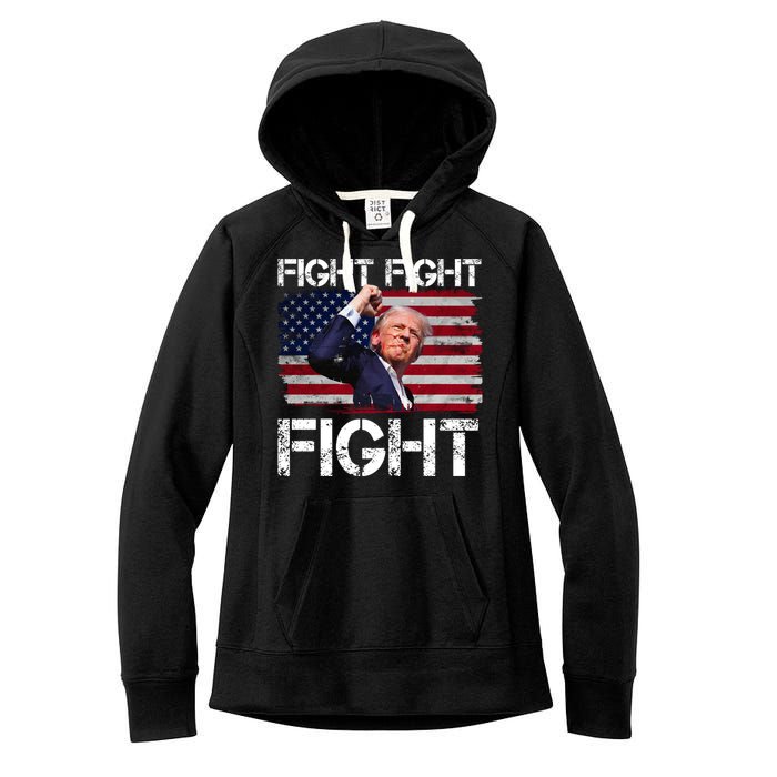 Donald Trump Fight Fight Fight Women's Fleece Hoodie