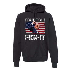 Donald Trump Fight Fight Fight Premium Hoodie