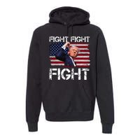 Donald Trump Fight Fight Fight Premium Hoodie