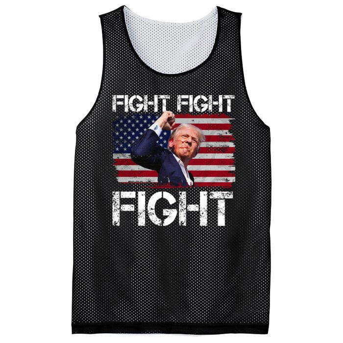 Donald Trump Fight Fight Fight Mesh Reversible Basketball Jersey Tank